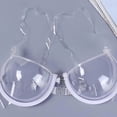 thumbnail image 2 of Women 3/4 Transparent Clear Push Up Bra Ultra-thin Strap Invisible Bras Underwear, 2 of 3