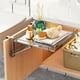 thumbnail image 5 of Estante de almacenamiento plegable de acero inoxidable para encimera de cocina, para colgar en la puerta del armario, para mesa, divisor de almacenamiento extendido, mesa auxiliar, para herramientas y, 5 of 5
