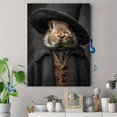 thumbnail image 4 of Witch Bunny Pointed Hat Canvas Spooky Cute Cottagecore Gothic Halloween Wall Art, 4 of 8