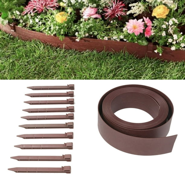 Garden Border, Flexible Design Recycled Landscape Edging Kit Easy ...