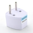 thumbnail image 5 of 2 Packs UK US AU to EU Plug Adapter Travel Charger Converter for Europe Outlet White ABS 10A 250V Lightweight Power Adapter for Phones Laptops, 5 of 6