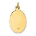 thumbnail image 4 of Charms Collection 14k Solid Polished/Satin Extra Small Oval St. Christopher Medal, 4 of 4