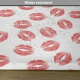 thumbnail image 6 of Ambesonne Feminine Place Mats Set of 4, Red Lipsticks Kiss Marks, Standard Size, White Red, 6 of 6