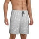 thumbnail image 2 of Fotbe Silver Glitter Pantalones Cortos de Pijama para Hombre, Ropa de Dormir, Pantalones de Pijama Cortos para Hombre-XX-Large, 2 of 6