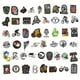 thumbnail image 4 of 50 Uds. Pegatinas de grafiti para bicicleta de montaña, portátil, guitarra, equipaje, monopatín, coche, pegatina fresca impermeable, juguetes para niños TUNC Sencillez, 4 of 5