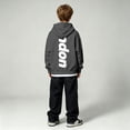 thumbnail image 4 of Shinyii Boys Pullover Hoodie Casual Letter Print Long Sleeve Sweatshirt, Grey, Sizes 2-12, 4 of 7