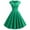 Green, variant on Vintage Audrey Hepburn Cocktail Dress for Women 50s Elegant V Neck High Waisted A-Line Party Swing Dresses