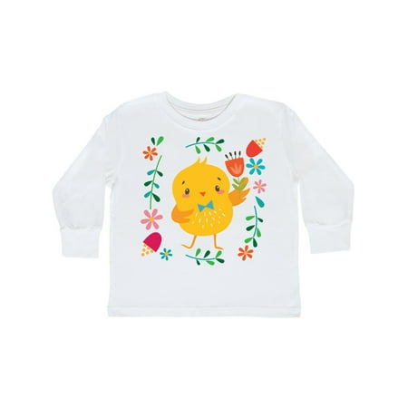 

Inktastic Easter Chick Girls Outfit Gift Toddler Toddler Girl Long Sleeve T-Shirt