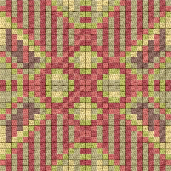 Ahgly Company Machine Washable Indoor Square Transitional Grapefruit Red Area Rugs, 7' Square