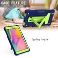 thumbnail image 2 of Galaxy Tab A 8.0" 2019 Case T290 T295, Allytech Heavy Duty Protection Multi Angle Viewing Stand Shockproof Kids Friendly Rugged Back Cover Case for Samsung Galaxy Tab A 8.0 2019, Navyblue/Olivine, 2 of 4