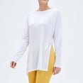 thumbnail image 1 of Blusa de yoga ligera, de secado rápido y con protector solar fresco, camiseta holgada y transpirable para mujer, ropa deportiva de manga larga para yoga, 1 of 6