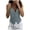 Grey, variant on Womens 2024 Summer Fashion Casual Vest British Style Solid Frenulum V Neck Tank Tops Undershirt Top L