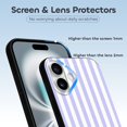 thumbnail image 3 of Funda de TPU a rayas para iPhone 16 Plus: ultrafina, a prueba de golpes, antiamarilleo, resistente a arañazos, compatible con carga inalámbrica, agarre mejorado, estilo negro., 3 of 7