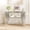 Clear+Silver, variant on 47" Luxury Glam Gold Console Table with 2-Tier Black Tempered Glass Shelves, Modern Oval Entryway Table for Hallway, Foyer & Living Room, Stainless Steel Frame (47" x 15.7" x 31.5")(Clear+Gold)