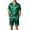 37# Dark Green, variant on Mens Pajamas Set Silk Satin Sleepwear Short Sleeve Button Down Pjs Set 2 Piece Loungewear with Pockets Champagne XL