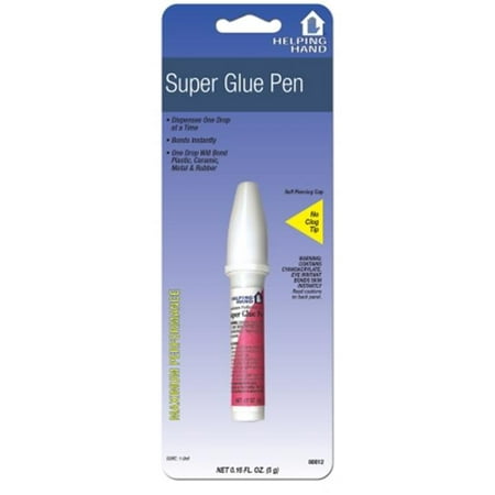 Helping Hands 80012 .16 Oz Max Super Glue Pen Pack Of (Best Way To Get Super Glue Off Your Hands)