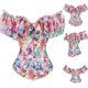 thumbnail image 2 of Corsé de mujer estampado con volantes vendaje corte estilo cintura pecho soporte fajas Fridja nalpqowj31362, 2 of 9