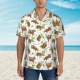 thumbnail image 6 of Picia Cute Sloth Gentle Cotton Regular Fit Short Sleeve Casual Hawaiian Shirt for Men-X-Large, 6 of 9