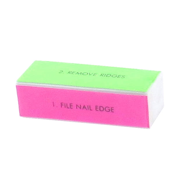 Lima de Uñas Unique Bargains Guitarra 4 Way Bloque de Búfer de Manicura de Papel de Lija Multicolor