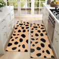 thumbnail image 4 of Kitchen Rugs Sets Of 2,Brown and Black Of Leopard Print Anti Fatigue Kitchen Mat Rugs Non Slip Washable,Decorative Kitchen Floor Mats for Kitchen,Sink,Laundry,17"X47", 4 of 5