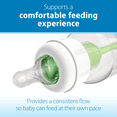 thumbnail image 4 of Dr. Brown's Natural Flow Level 3 Narrow Baby Bottle Nipple, Medium-Fast Flow, 6m+, 100% Silicone, 6 Pack, 4 of 7