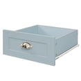 thumbnail image 6 of Dresser for Bedroom, Rustic Storage Cabinet Buffet Table with 6 Drawers and 6 Metal Shell-shaped Handles, Wood Side Table Console Table with Solid Legs for Living Room, Kitchen, Blue, 6 of 7