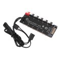 thumbnail image 1 of HUB PWM Argb, Conexión Fácil MultipurUnpose 5 5V 3pin Ports Argb Ports CHASSIS Fan Hub 15 Pin Fuente de Alimentación para PC Computadora, 1 of 7