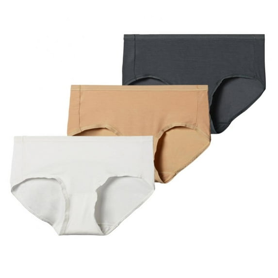 3-Pack Menstrual Period Underwear for Women Mid-Rise Postpartum Panties Full Coverage Cotton Stretch