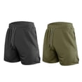 thumbnail image 1 of Bañador de secado rápido para hombre, 2 uds., bañador sólido, pantalones cortos deportivos con bolsillos, fitness de ocio MFZFUKR BST3005350-4, 1 of 6