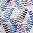 thumbnail image 1 of oneOone Velvet Medium Blue Fabric Geometrical Lines Sewing Craft Projects Fabric Prints By Yard 58 Inch Wide, 1 of 4