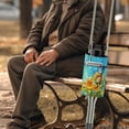 thumbnail image 5 of COEQINE Sunflower Crutch Bag Oil Paint Medical Crutch Accessories Storage Organizer for Underarm Crutches Easy to Clean Walking Cane Pouch Underarm Crutch Bag Gifts for Seniors, 5 of 7