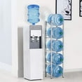 thumbnail image 6 of 5 Tier Silver Water Cooler Jug Rack, 5 Gallon Water Jug Holder Heavy Duty Storage Rack, 6 of 7