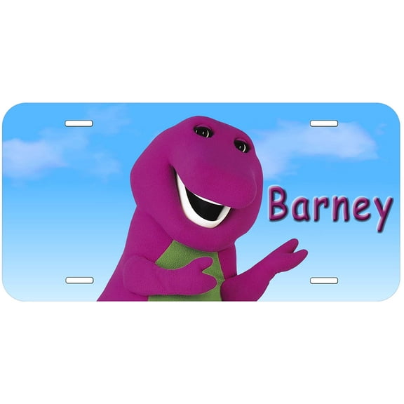 Barney Novelty Car Auto License Plate