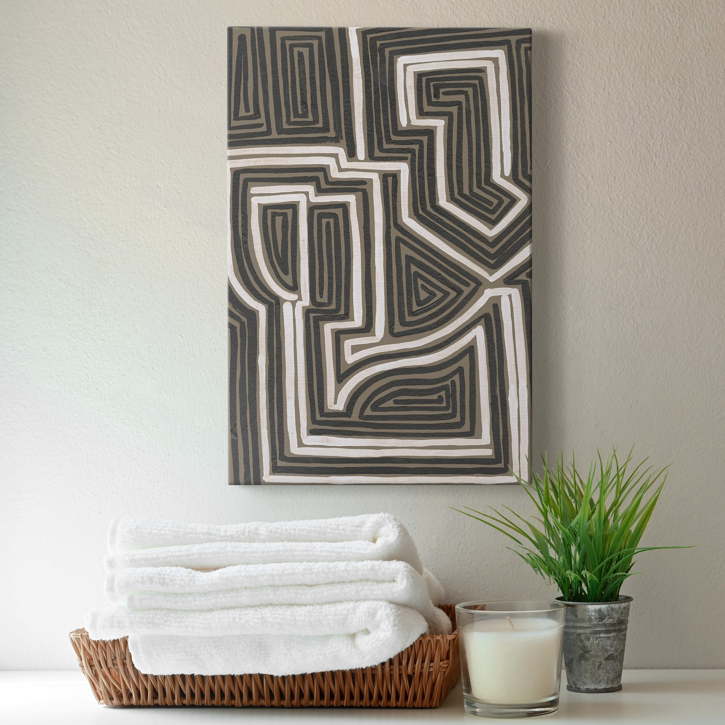 Abstract Maze I Premium Gallery Wrapped Canvas - Ready to Hang