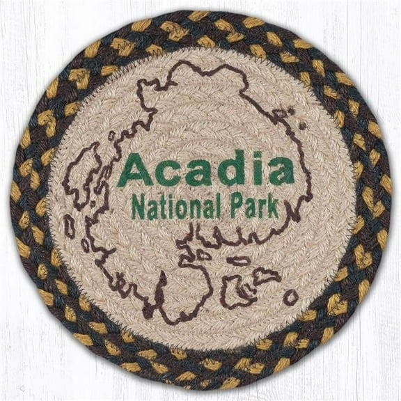 Capitol Importing 80-051AM 10 x 10 in. MSPR-51 Acadia Map Printed Round Trivet