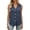 Blue, variant on Sleeveless Collared Blouse Casual Button Down Shirt Lightweight Summer Top Work Half Sleeve Women Quick Shot plus Button down Shirt Women Scrub T Shirts for Women Elephant Shirt Elbow Tee