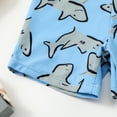 thumbnail image 5 of Utlike Boys Swimwear Baby Cartoon Short Sleeve Tops Print Shorts Pants Swim Beach Bathing Swimsuit 2Pcs Set Boys Swimsuits For Beach Vacation Size 3 Years-4 Years, 5 of 7
