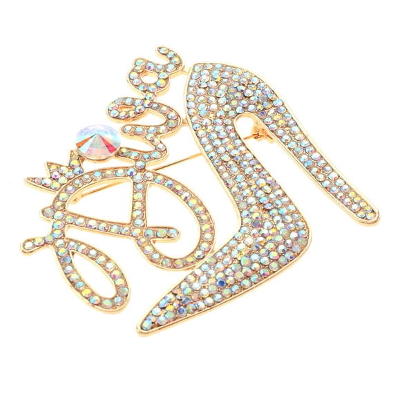 Large Crystal "DIVA" Brooch