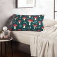 thumbnail image 6 of Gukieu Amanita Mushroom Print Plush Pillow Cover, Hidden Zipper Pillow Protector without Pillow Core, Suitable for Bedroom, Office, Car Decoration-16"x24", 6 of 6