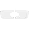 thumbnail image 4 of Ekena Millwork CMP24X12ED2-07000 7 in. ID x 8.25 in. Rectangle Emerald Architectural Grade PVC Contemporary Ceiling Medallion - 2 Piece, 4 of 4