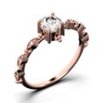 thumbnail image 3 of Antique Dazzling Boho & hippie 1.25 Carat Round Cut Diamond Moissanite Unique Engagement Ring, Wedding Ring in10k Solid Rose Gold, Affordable Gift For Woman, Promise Ring, Anniversary Gift, 3 of 3