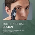 thumbnail image 3 of Ear and Nose Hair Trimmer for Men with Vacuum Cleaning System, Powerful Motor and Dual-Edge Blades for Smoother Cutting, Wet/Dry – ER-GN70-K (Black), 3 of 4