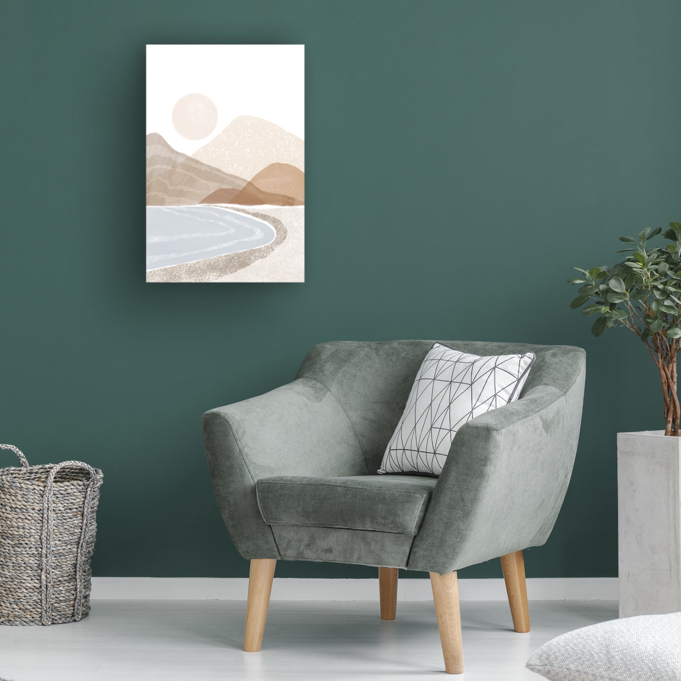 Trademark Fine Art Melloi Art Prints Beach Sunset Art Canvas Wall Art