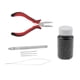thumbnail image 1 of Conjunto de alicates para extensiones de cabello Yuyangstore 1000 Piezas Micro Anillos de Silicona, 1 of 8