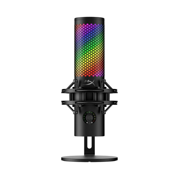 Micrófono USB HyperX QuadCast 2 S con iluminación RGB negro