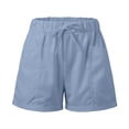thumbnail image 6 of WAYUTE Womens Shorts Straight Leg High Waist Sports Loose Shorts Trendy Solid Color with Pockets Stretchy for Summer Casual Outdoor, 6 of 6