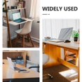 thumbnail image 4 of Desk Extender Holder Keyboard Bracket for Office Use Black Iron Extended Working Space 2 Sets, 4 of 4
