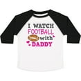 thumbnail image 3 of Inktastic I Watch Football with My Daddy Boys or Girls Toddler T-Shirt, 3 of 5