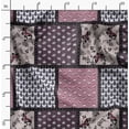 thumbnail image 2 of Soimoi Cotton Poplin Purple Fabric By the Yard - 42 Inch Wide - Patchwork Patchwork Theme Geometric Material - Artistic and Modern Patterns for Various Uses Printed Fabric, 2 of 6
