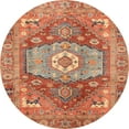 thumbnail image 1 of Ahgly Company Indoor Round Abstract Red Persian Area Rugs, 6' Round, 1 of 6